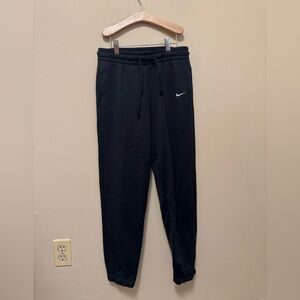 Nike Black Joggers with White Swoosh